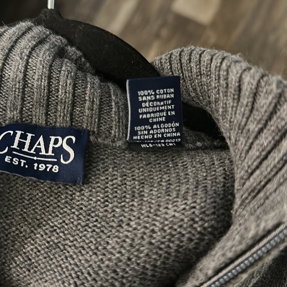 Mens Chaps | Quarter Zip | Sweater - Picture 7 of 7